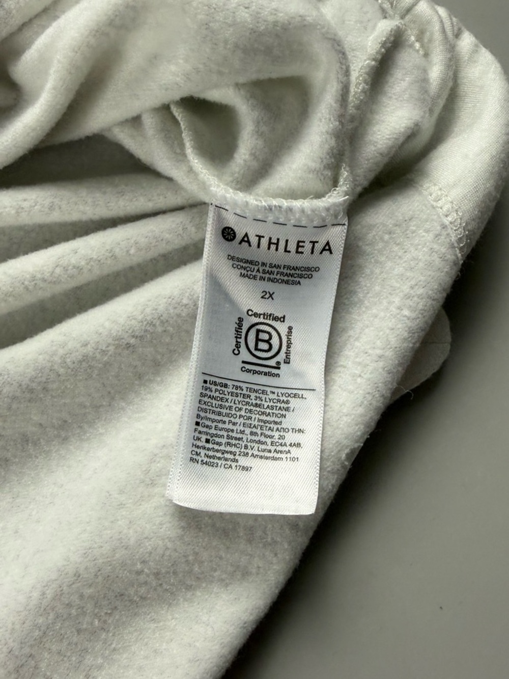 Athleta Coaster Luxe Recover CYA Sweatshirt Oversized Sweater 2X Cream - Picture 10 of 11